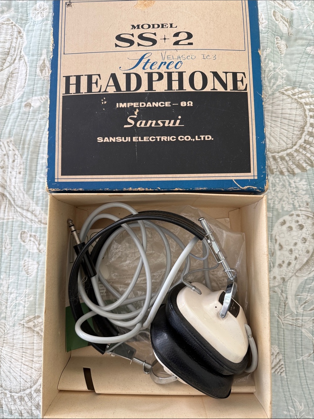 Vintage Sansui SS-2 Stereo Headphone